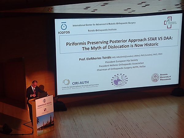 Conferencia Piriformis preserving posterior approach versus anterior approach the myth of dislocation is now historic Dr.Eleftherios Tsiridis
